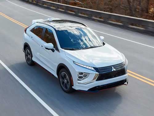 2023 Mitsubishi Eclipse Cross driving down the highway