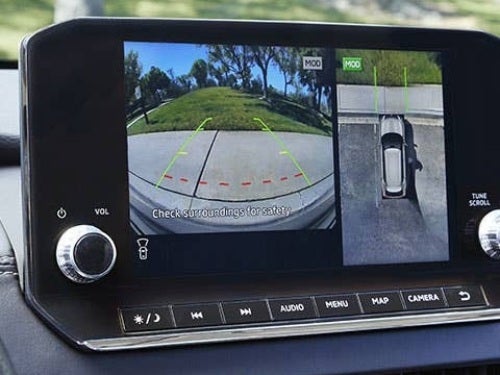 2024 Mitsubishi Outlander PHEV view of touchscreen display showing mutli-view cameras